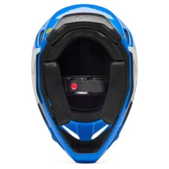 Kask cross FOX V1 SHIELD BLUE niebieski biały