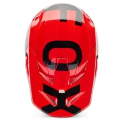 Kask cross FOX V1 SHIELD FLUO RED czerwony fluo czarny