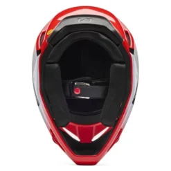 Kask cross FOX V1 SHIELD FLUO RED czerwony fluo czarny