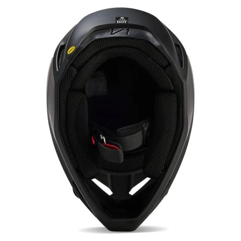 Kask cross FOX V1 SOLID BLACK MATT czarny mat