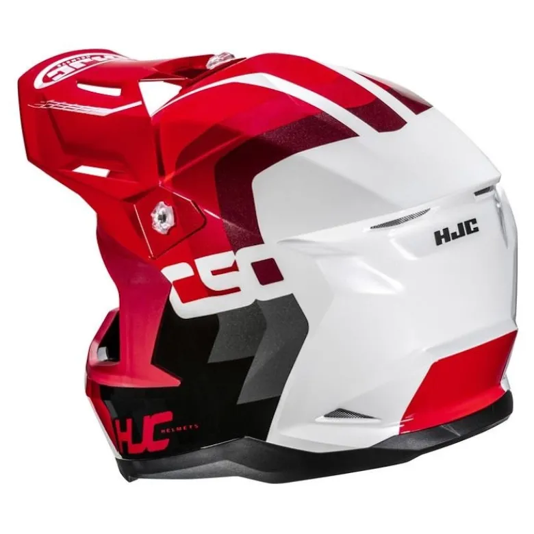 Kask cross HJC C50 PRIMAL RED/WHITE czerwony biały