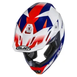Kask cross HJC C50 SLIDE WHITE/BLUE biały niebieski