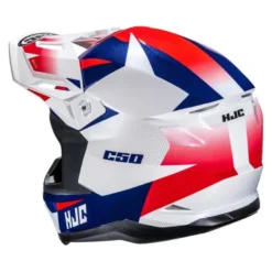 Kask cross HJC C50 SLIDE WHITE/BLUE biały niebieski
