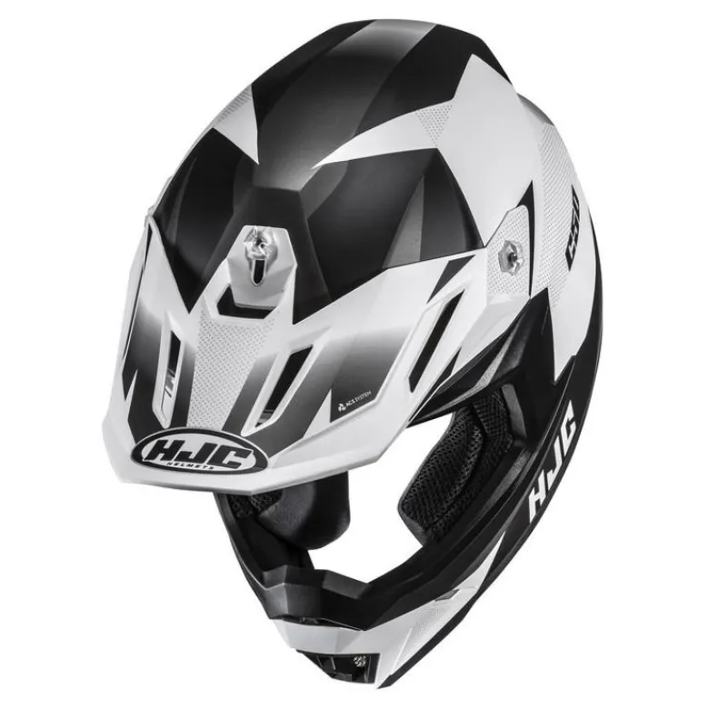 Kask cross HJC C50 SLIDE WHITE/BLACK biały czarny