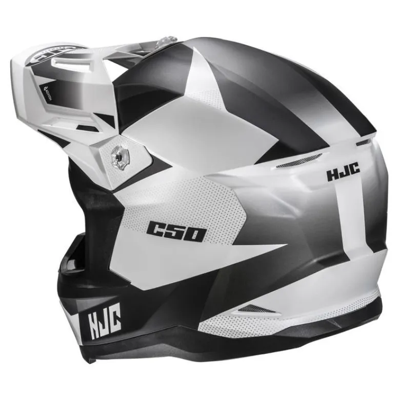 Kask cross HJC C50 SLIDE WHITE/BLACK biały czarny