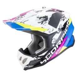 Kask cross SCORPION VX 22 AIR CX WHITE/BLACK/BLUE biały czarny niebieski