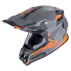 Kask cross SCORPION VX-16 EVO AIR ROD GREY/ORANGE szary pomarańczowy