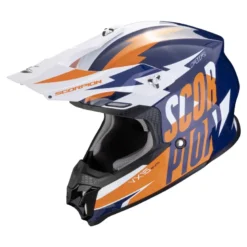Kask cross SCORPION VX 16 EVO AIR SLANTER BLUE/ORANGE niebieski pomarańczowy