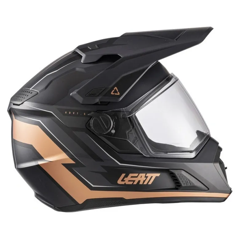 Kask cross z goglami LEATT ADV 7.5 BLACK/BRONZE czarny brązowy