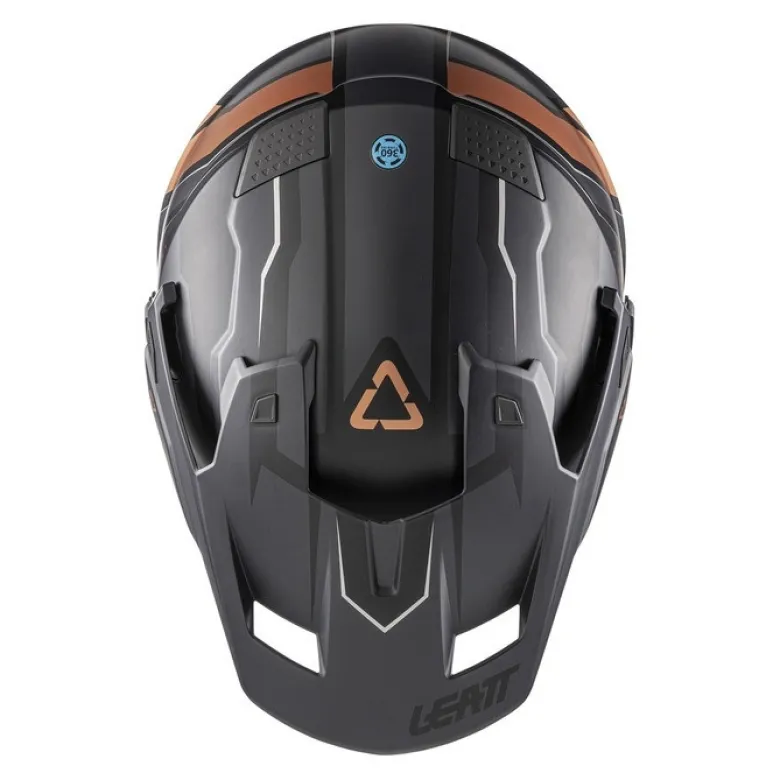 Kask cross z goglami LEATT ADV 7.5 BLACK/BRONZE czarny brązowy