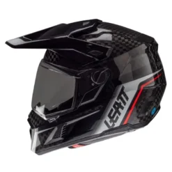 Kask cross z goglami LEATT KIT ADV 9.5 V25 CARBON czarny biały