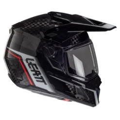 Kask cross z goglami LEATT KIT ADV 9.5 V25 CARBON czarny biały