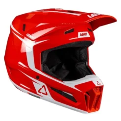 Kask cross z goglami LEATT KIT MOTO 3.5 RED czerwony
