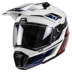 Kask cross z goglami LEATT KIT ADV 8.5 V25 ROYAL biały granatowy czerwony