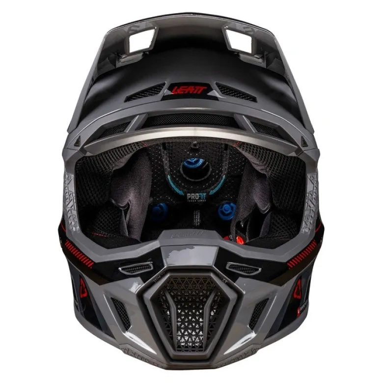 Kask cross z goglami LEATT KIT MOTO 8.5 GREY szary