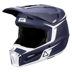 Kask cross z goglami LEATT KIT MOTO 3.5 BLUE niebieski