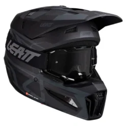 Kask cross z goglami LEATT KIT MOTO 3.5 V25 STEALTH czarny