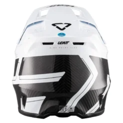 Kask cross z goglami LEATT KIT MOTO 9.5 CARBON WHITE biały