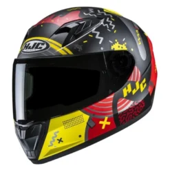 Kask dziecięcy integralny HJC Y10 MIKA BLACK/YELLOW czarny żółty