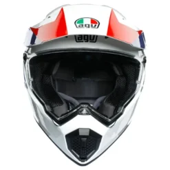 Kask integralny AGV AX9 ATLANTE WHITE/BLUE/RED biały niebieski czerwony