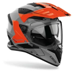 Kask integralny AIROH BANDIT TUNE ORANGE GLOSS pomarańczowy szary