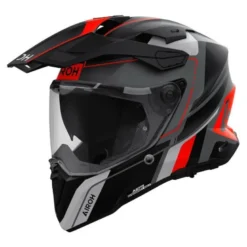 Kask integralny AIROH COMMANDER 2 SKIP ORANGE MATT czarny szary pomarańczowy