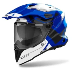 Kask integralny AIROH COMMANDER 2 REVEAL BLUE GLOSS niebieski biały czarny
