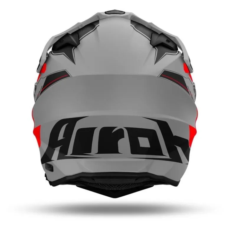Kask integralny AIROH COMMANDER 2 REVEAL RED FLUO MATT czerwony fluo szary czarny