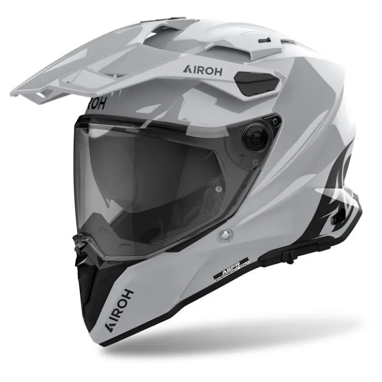 Kask integralny AIROH COMMANDER 2 COLOR CEMENT GREY GLOSS szary
