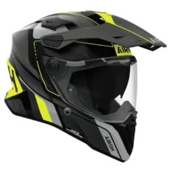 Kask integralny AIROH COMMANDER 2 SKIP YELLOW MATT czarny szary żółty fluo