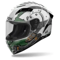 Kask integralny AIROH CONNOR ALLIGATOR GLOSS zielony biały