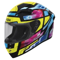 Kask integralny AIROH CONNOR STELLAR GLOSS niebieski żółty różowy