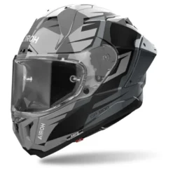 Kask integralny AIROH GP800 MASTER METALLIC GLOSS szary czarny