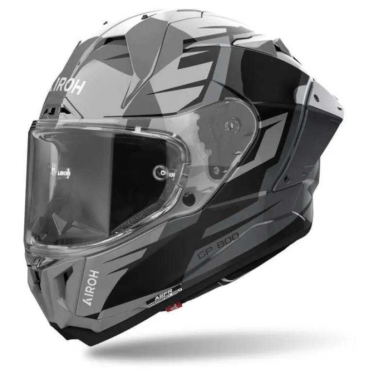 Kask integralny AIROH GP800 MASTER METALLIC GLOSS szary czarny