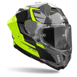 Kask integralny AIROH GP800 MASTER YELLOW GLOSS żółty fluo szary czarny