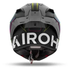 Kask integralny AIROH GP800 MUST MULTICOLOR MATT biały szary żółty fluo różowy niebieski czarny