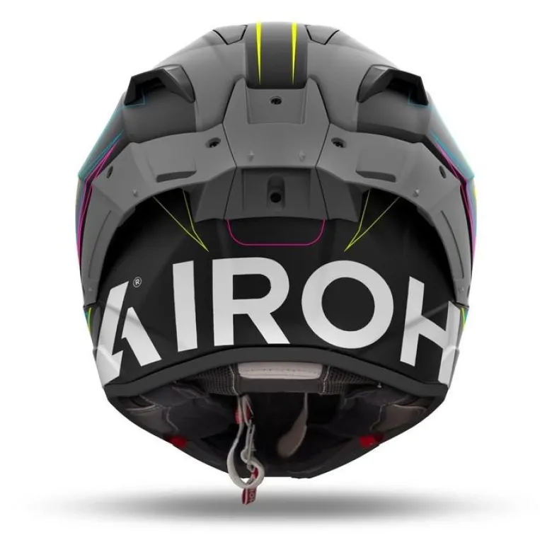 Kask integralny AIROH GP800 MUST MULTICOLOR MATT biały szary żółty fluo różowy niebieski czarny