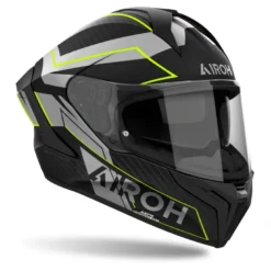 Kask integralny AIROH MATRYX SENTINEL YELLOW MATT żółty fluo szary czarny