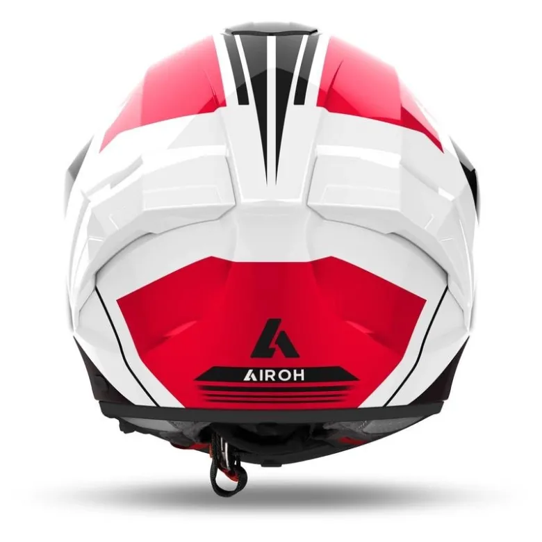 Kask integralny AIROH MATRYX THRON RED GLOSS czerwony biały czarny
