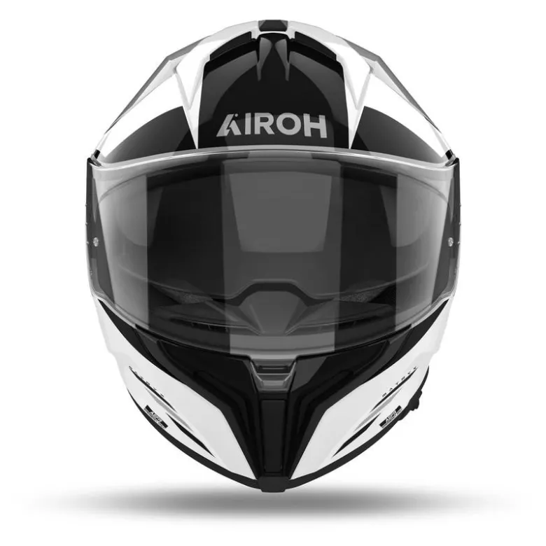 Kask integralny AIROH MATRYX THRON WHITE GLOSS biały szary czarny
