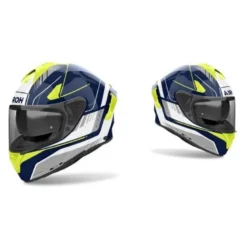 Kask integralny AIROH SPARK 2 CHRONO BLUE/YELLOW GLOSS niebieski żółty fluo szary biały