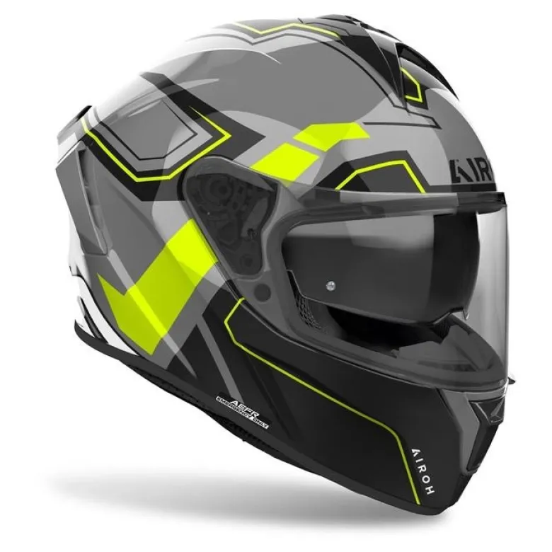 Kask integralny AIROH SPARK 2 DART YELLOW GLOSS żółty fluo szary czarny