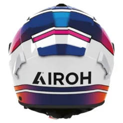 Kask integralny AIROH SPARK 2 LIVELY RAINBOW GLOSS biały niebieski różowy