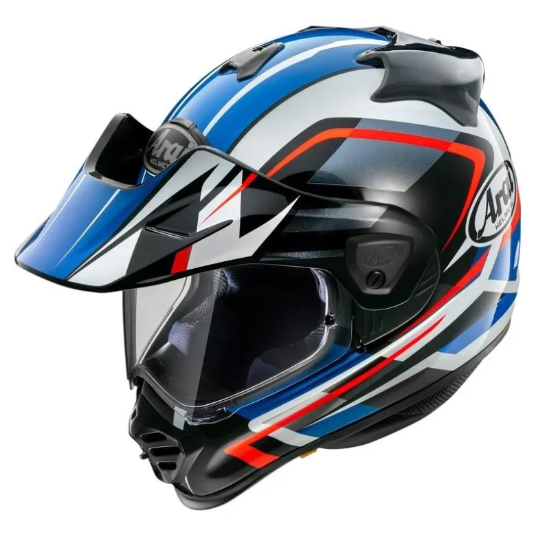 Kask integralny ARAI TOUR-X5 DISCOVERY BLUE niebieski czerwony biały czarny