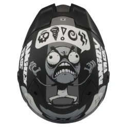 Kask integralny AXXIS FENIX ANGRY FACE B2 MATT czarny szary