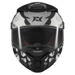 Kask integralny AXXIS FENIX ANGRY FACE B2 MATT czarny szary