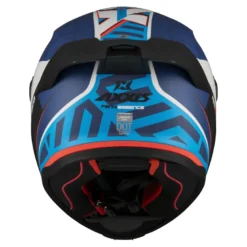 Kask integralny AXXIS FENIX ESSENCE A7 GLOSS niebieski czerwony szary czarny