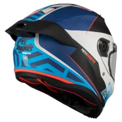 Kask integralny AXXIS FENIX ESSENCE A7 GLOSS niebieski czerwony szary czarny