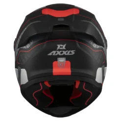 Kask integralny AXXIS FENIX ORK B5 MATT czarny czerwony szary