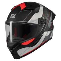 Kask integralny AXXIS FENIX ORK B5 MATT czarny czerwony szary